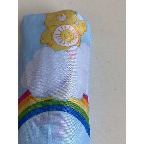 Care Bears Rainbow Umbrella Auto Open Close Blue Compact NEW - Picture 6 of 10